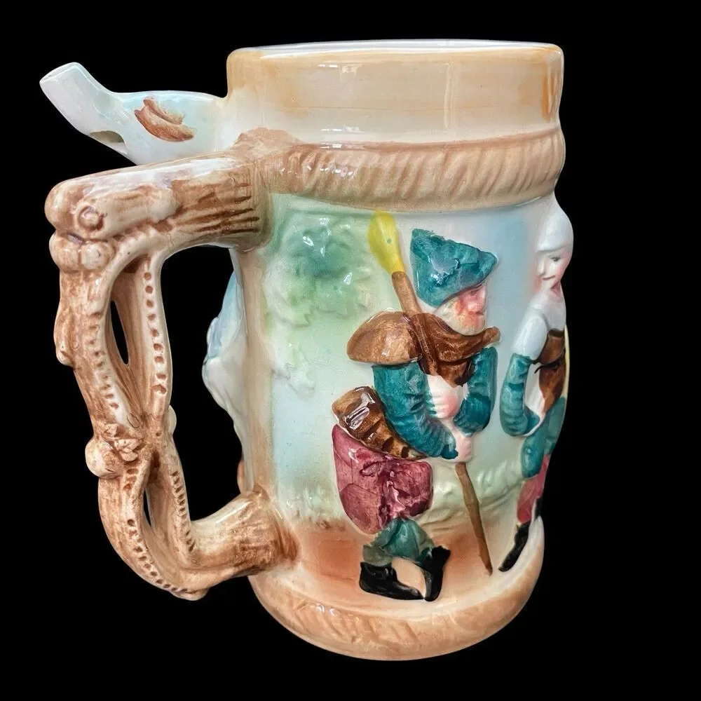 Vintage Whistle for Your Beer Stein Mug Ceramic  Whistle Works Kitsch